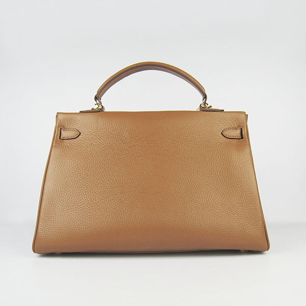 High Quality Hermes Kelly 35cm Togo Leather Bag Coffee 6308 - Click Image to Close